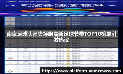 南京足球队强势领跑最新足球节奏TOP10榜单引发热议