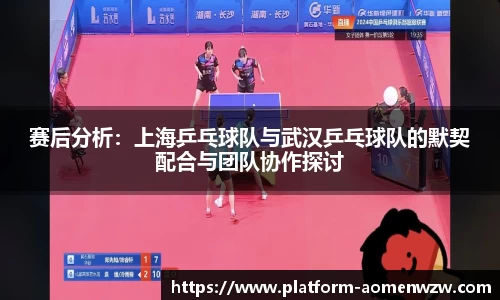 赛后分析：上海乒乓球队与武汉乒乓球队的默契配合与团队协作探讨